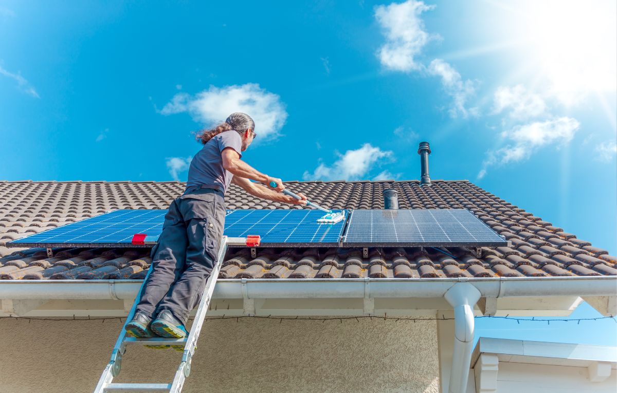 Instalação de painéis solares